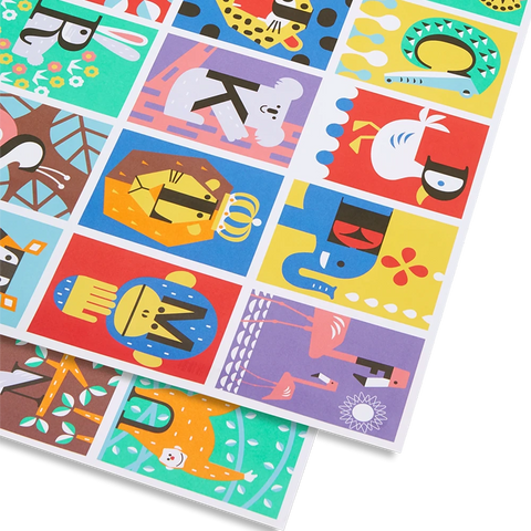 Papel regalo Alfabeto - 50x70cm