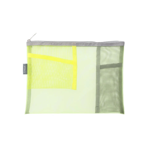 Estuche de malla con bolsillos B6 17x22cm - Midori