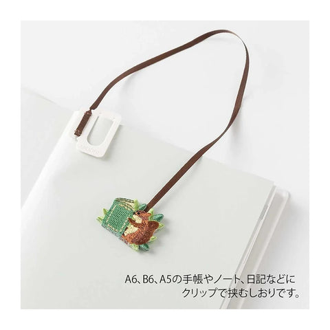 Clip marcapáginas bordado - Ardilla