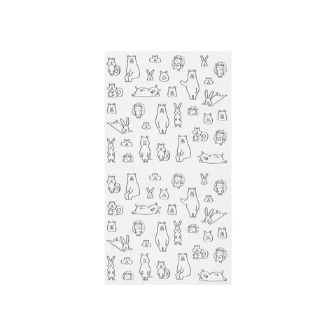 Stickers Chat Forest Animals - Hoja de pegatinas