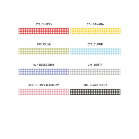 Washi tape 15mmx10m - Gingham Blackberry