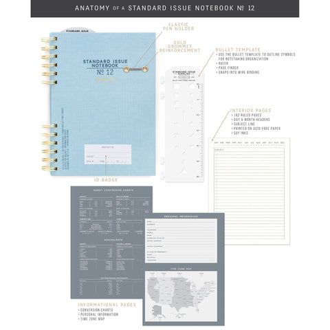 Cuaderno Standard Issue Nº 12 - Varios colores