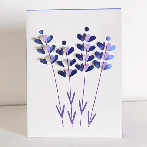 Tarjeta desplegable - Lavanda