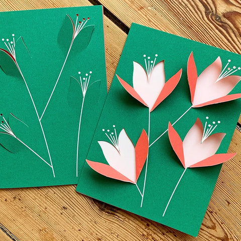 Tarjeta desplegable - Lirios