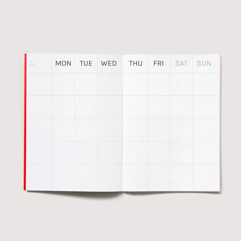 Agenda sin fechas mensual Octagon Design - A4, A5 y A6