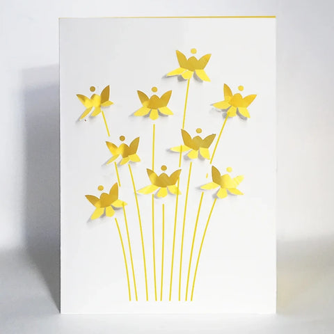 Tarjeta desplegable - Narcisos