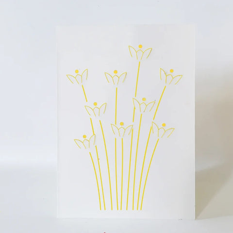 Tarjeta desplegable - Narcisos