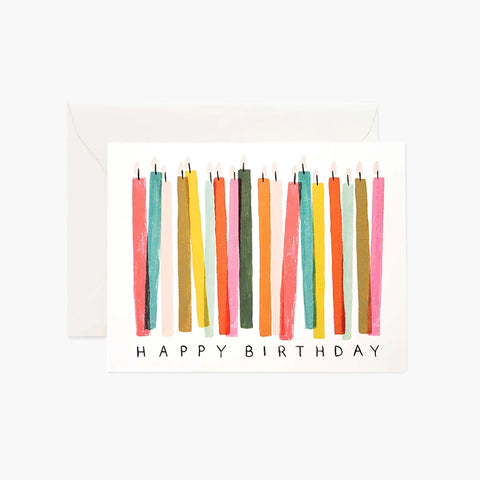 Tarjeta Felicitación Cumpleaños - Velas