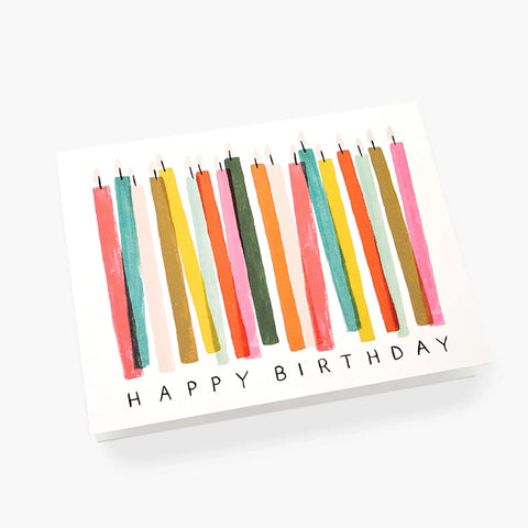 Tarjeta Felicitación Cumpleaños - Velas