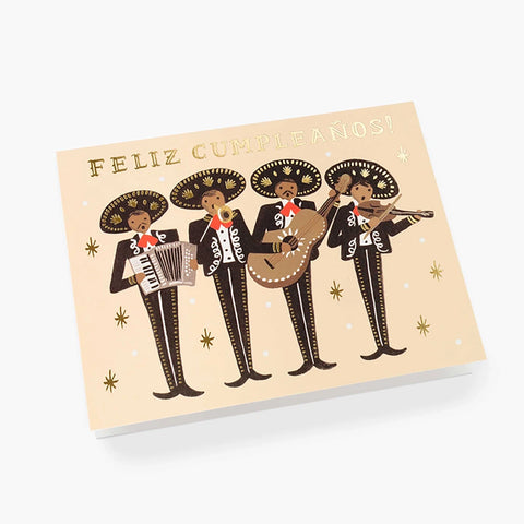 Tarjeta Felicitación Cumpleaños - Mariachis