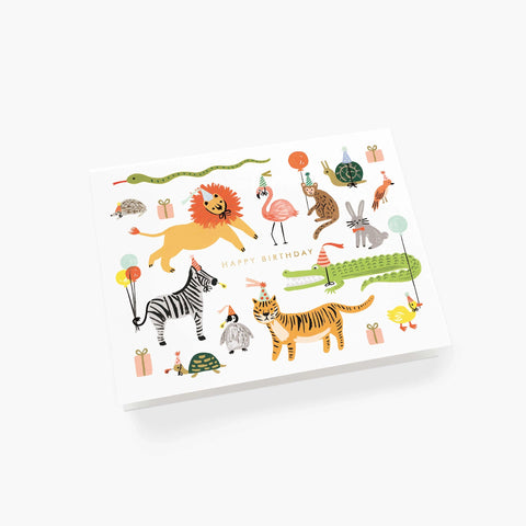 Tarjeta Felicitación Cumpleaños - Animales