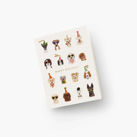 Tarjeta Felicitación Cumpleaños - Perros