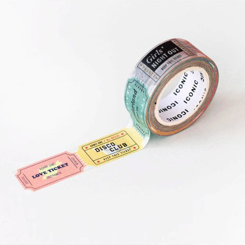Washi tape 15mmx10m - Ticket