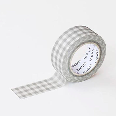 Washi tape 15mmx10m - Gingham Dusty