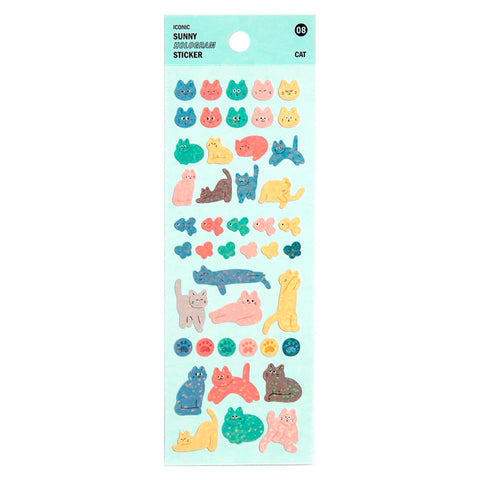 Stickers Hologram Cat - Hoja de pegatinas