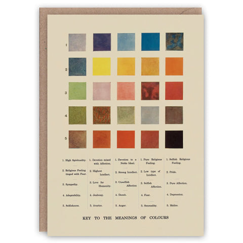 Tarjeta Vintage - Significado color