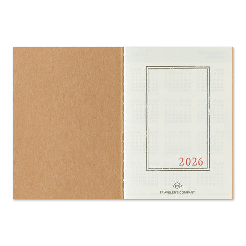 Agenda 2026 Mensual Traveler's Notebook Passport