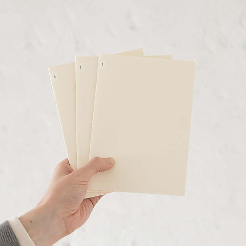 Cuaderno ligero A5 Midori MD Paper - Pack de 3