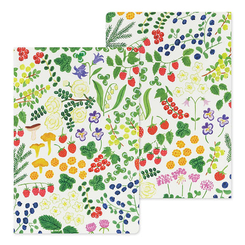 Libreta B6 Scandinavia - Páginas con dibujos y malla de puntos