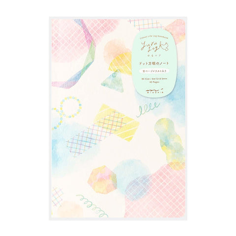 Libreta B6 Watercolor - Páginas con dibujos y malla de puntos