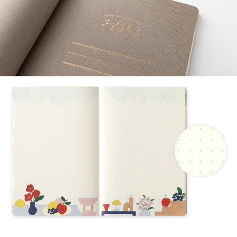 Libreta B6 Motif Textile - Páginas con dibujos y malla de puntos