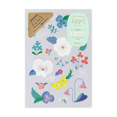 Libreta B6 Floral - Páginas con dibujos y malla de puntos