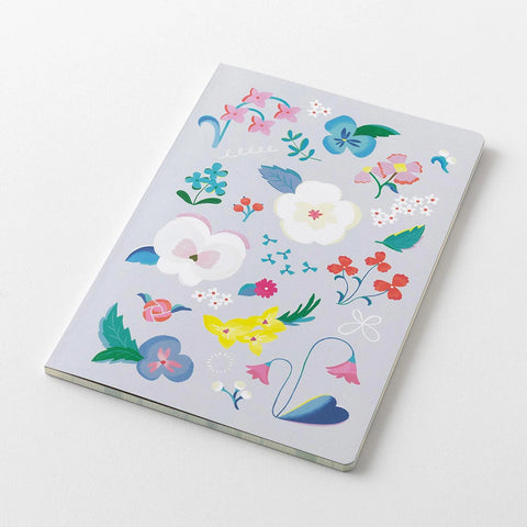 Libreta B6 Floral - Páginas con dibujos y malla de puntos