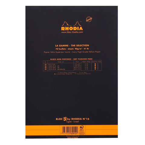 Bloc Rhodia Le R 90gr Marfil - Nº 16