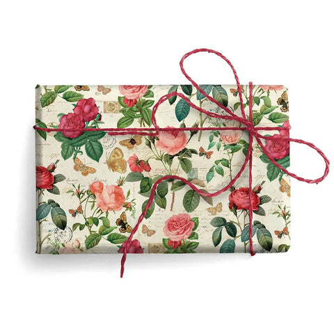 Papel regalo Rosas vintage - 100x70cm