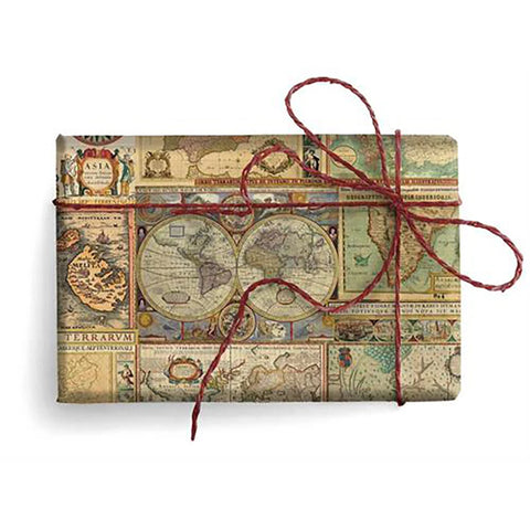 Papel regalo Mapas antiguos 100x70cm
