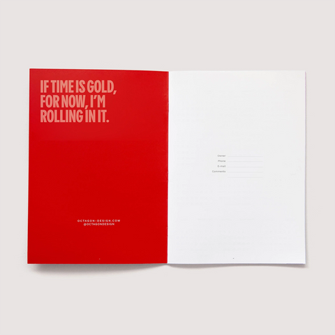 Agenda mensual 2027 Tamaño A4 - Octagon Design