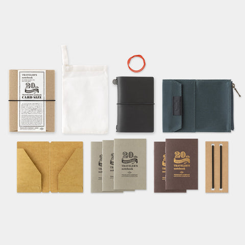 Traveler's Notebook Card Size Negro - Set 20 aniversario
