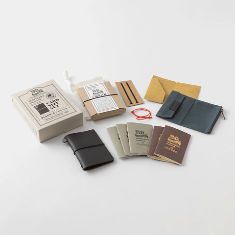 Traveler's Notebook Card Size Negro - Set 20 aniversario