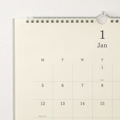 Calendario de pared 2026 Midori MD Paper
