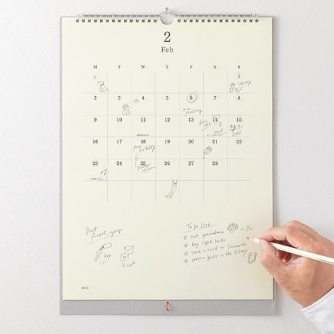 Calendario de pared 2026 Midori MD Paper