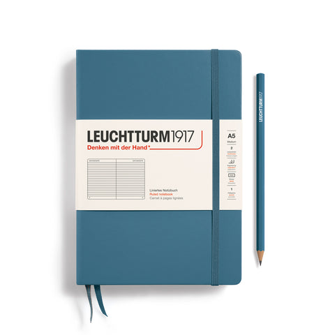 Leuchtturm1917 Libreta A5 Tapa dura Stone Blue
