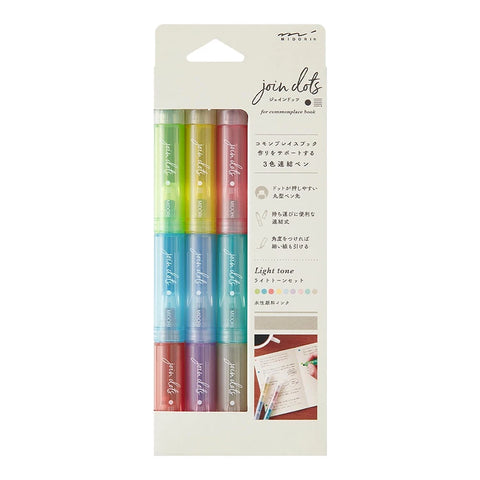 Rotuladores Join Dots - Pack de 3 - Light tone