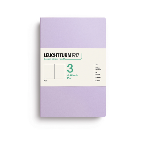 Jottbook Pur - Set de 3 - A5 Lila
