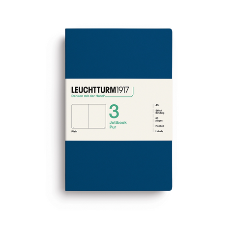 Jottbook Pur - Set de 3 - A5 Indigo