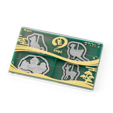 Clips metálicos - Animales japoneses