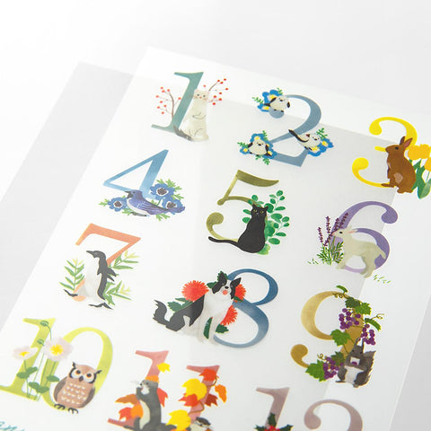 Pegatinas transferibles Months - Midori
