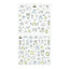 Stickers 2738 Lined Monster - Hoja de pegatinas