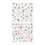 Stickers 2739 Lined Cat - Hoja de pegatinas