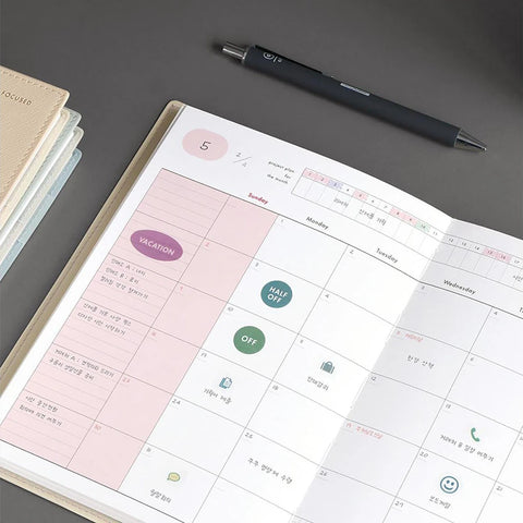 Office Planner agenda sin fechas - Iconic