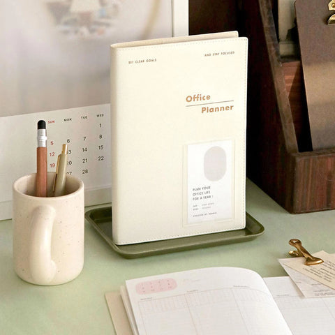Agenda sin fechas Office Planner V.2 - Milk White