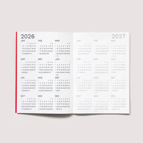 Agenda mensual 2026 Tamaño A5 Slim - Octagon Design