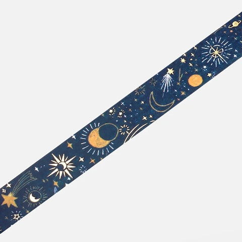 Washi tape con dorado - Starry Night