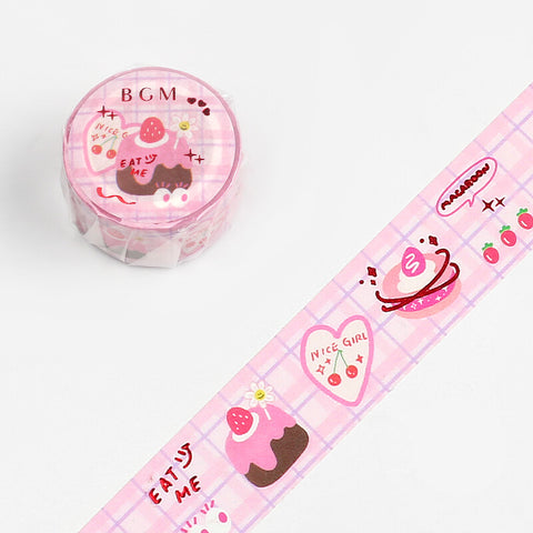 Washi tape con metalizado - Postre