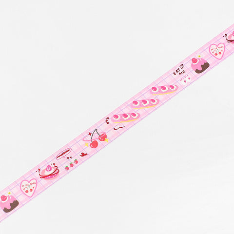 Washi tape con metalizado - Postre