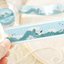 Washi tape con dorado 20mm - Olas del mar